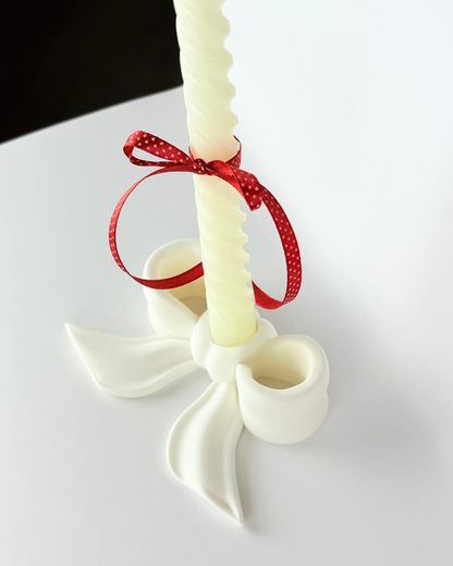 Kalėdinė žvakidė "Kaspinas"